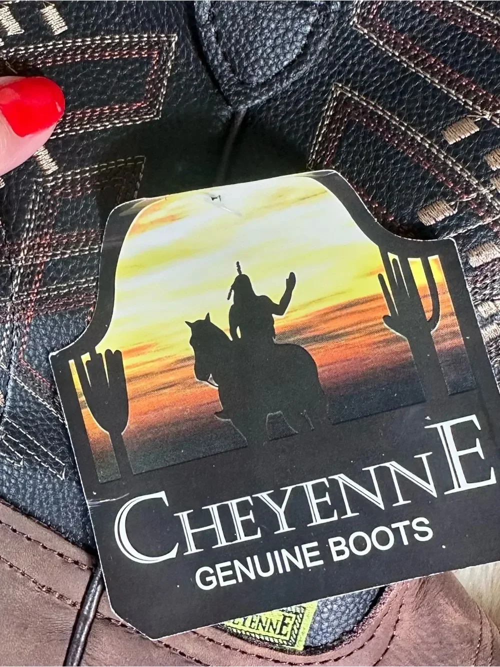 Cheyenne Men's Brown Western Work Boots